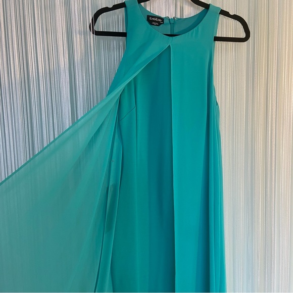 Bebe Chiffon Overlay Maxi Dress NWT - Picture 4 of 17